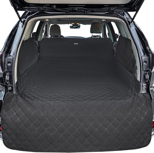 ALLANSING Extra Long SUV Cargo Liner for Dogs - Heavy-Duty 900D Oxford Waterproof Pet Cargo Protector with All-Round Protection & TPU Suction Cups, Fits Full-Size SUVs and Minivans