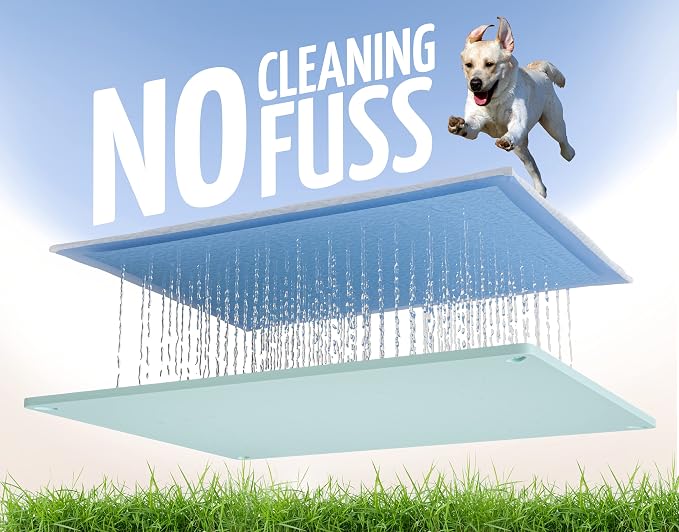 Dog Pee Pad Holder Tray Fits for 30” x 23” Pee Pads - 2 Pack - Turquoise | Corner Lock Holes, Raised Edges, Non-Spill, Easy to Clean Silicone Dog Potty Tray Holder, For Indoor Floor Protection