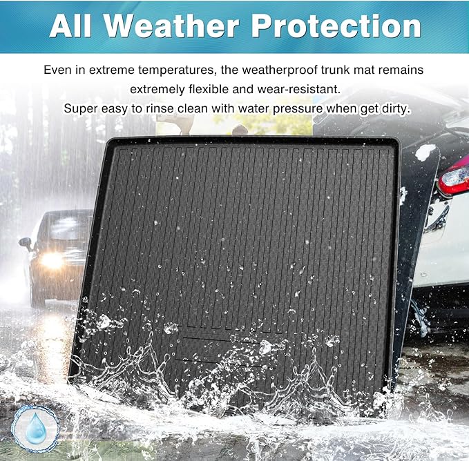 Mixsuper Custom Fit Cargo Liner for Mercedes-Benz GLE Class 2020-2026, All Weather Cargo Mat for Mercedes Benz GLE SUV 5 Passenger, Trunk Mat Anti-Slip Rear Trunk Liner Black