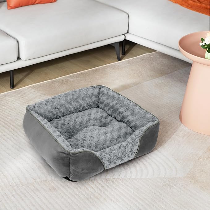 XX-Large Dog Bed Rectangle Washable Orthopedic Soft Calming Sleeping Durable Pet Cuddler with Anti-Slip Bottom