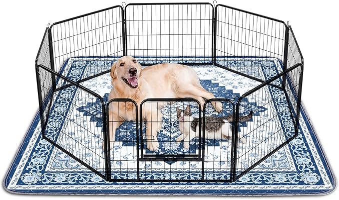 2PACK Washable Pee Pads for Dogs 60"x48" Reusable Dog Pads Extra Large Upgrade Non-Slip Dog Pee Pads Heavy Absorbency Puppy Pee Pads Quick Dry Whelping Pads/Waterproof Puppy Training Pad
