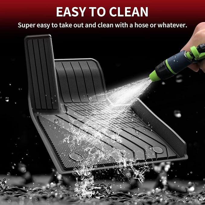 LASFIT Floor Mats Fit for BMW X5 New 2019-2025 2026 All Weather Floor Liners Custom Fit TPE Mat Front & Rear Rows Car Mat Full Set for 50i M50i M 45e 50e 40i M60i(Only for 5 Passengers), Black