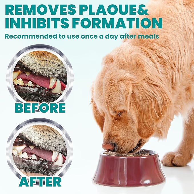 MEDUWEDU Wider Dental Care Finger Wipes 60 Counts,Teeth Cleaning Finger Wipes for Dogs & Cats,Reduces Plaque & Supports Oral Freshness, Coconut Scent