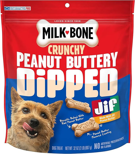 Milk-Bone Peanut Buttery Bites Soft Dog Treats with Real Peanut Butter & Bacon