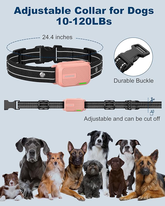 Jugbow Dog Shock Collar - 4200FT Dog Training Collar with Remote Innovative IPX7 Waterproof with 4 Training Modes, Rechargeable E-Collar for All Breeds(PK)