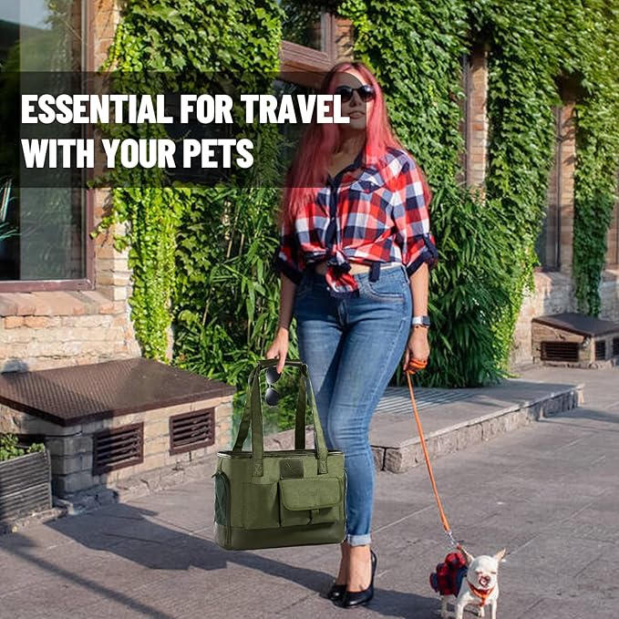 Dog Carrier, Cat Carrier, Pet Carrier, Foldable Waterproof Premium Oxford Cloth Dog Purse, Portable Bag Carrier for Small to Medium Cat and Small Dog