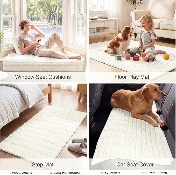 FUANGUI Waterproof Couch Cover for Dogs, Washable Pet Couch Covers for Sofa | Soft Cat Dog Bed Cover Non-Slip Couch Covers for 3 Cushion Couch Sofa Pet Friendly