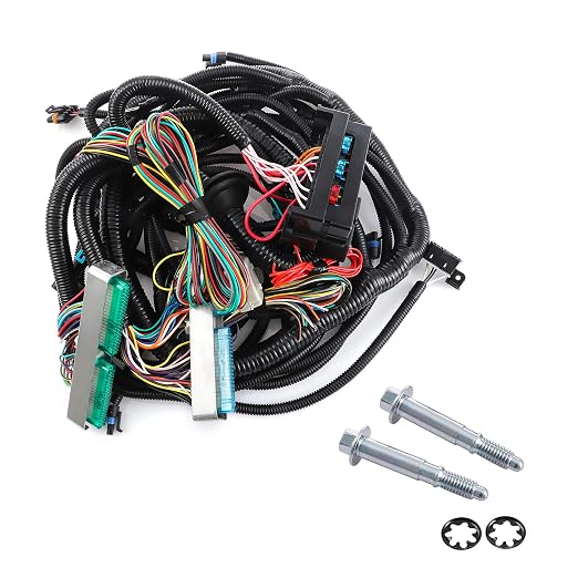 Standalone Wiring Harness, Fit for 97-04 GM LS1 Vortec Engine 4.8 5.3 6.0 L | 4L60E DBW, Green/Blue PCM, LS Swap Engine Harness, Stand Alone Wire Harness, Drive by Wire Throttle Body