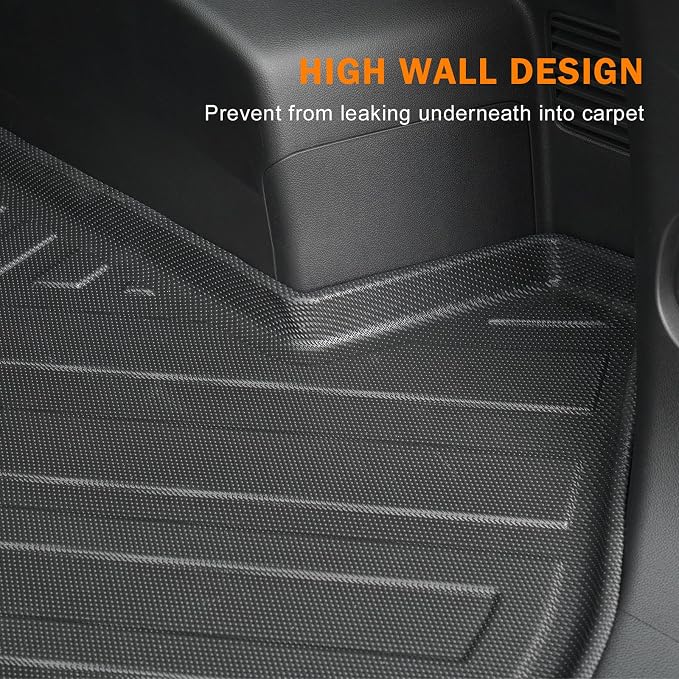 KUST Trunk Cargo Mat for Chevy Equinox/GMC Terrain 2025-2026 (Gasoline), Rear Cargo Liner for Equinox Accessories All Weather Protection TPE Rubber Raised Edge