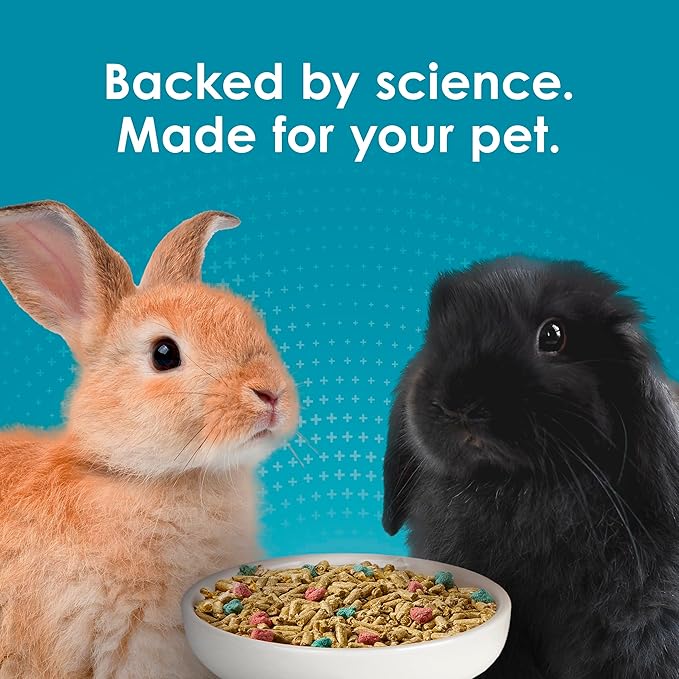 Kaytee Forti-Diet Pro Health Nourish+Protect Adult Rabbit Food, Comprehensive Nutrition Backed by Science, Digestive Health, Immune Support, 5 pounds