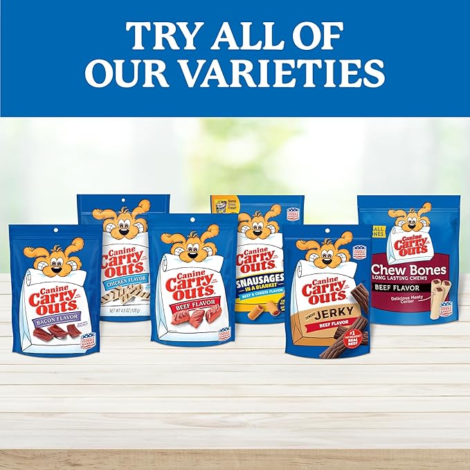 Canine Carry Outs Beef Flavor Dog Treats, 47oz Bag