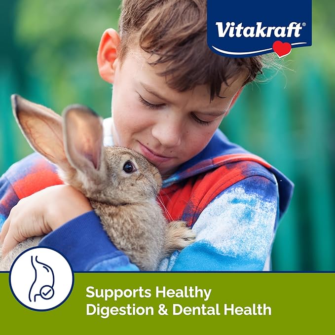 Vitakraft Vita Smart Rabbit Food 4 Lbs Bag – High Fiber Timothy Hay As First Ingredient – Added Vitamins and Minerals with Fruits Vegetables Probiotics and Foraging Mix - Resealable Package