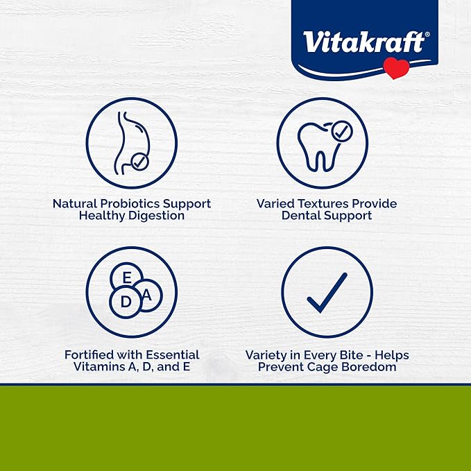 Vitakraft Menu Premium Rabbit Food - Alfalfa Pellets Blend - Vitamin and Mineral Fortified, Carrots, Greens, Grains, Fruits, 5 Lb.