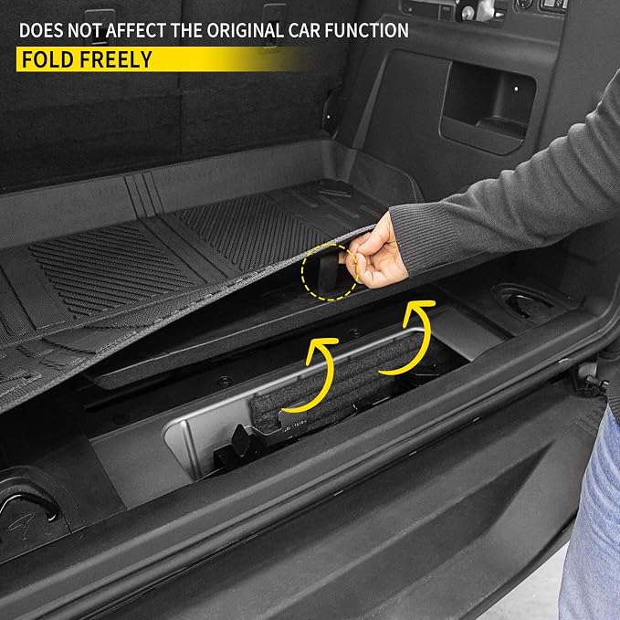 Cargo Mat Compatible with 2021 2022 2023 2024 2025 2026 Ford Bronco Trunk Mat All-Weather TPE Rear Trunk Tray Cargo Liner for Ford Bronco Accessories 4 Doors (Not Compatible with Bronco Sport)
