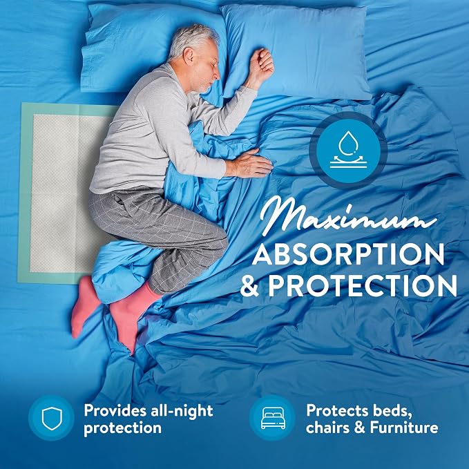 Inspire Extra Large Super Absorbent Disposable Bed Pads for Incontinence Ultra Thick and Absorbent Bed Pads Disposable Adult | Puppy Pads Pee Pads for Adults (40" X 36" Pack of 50)