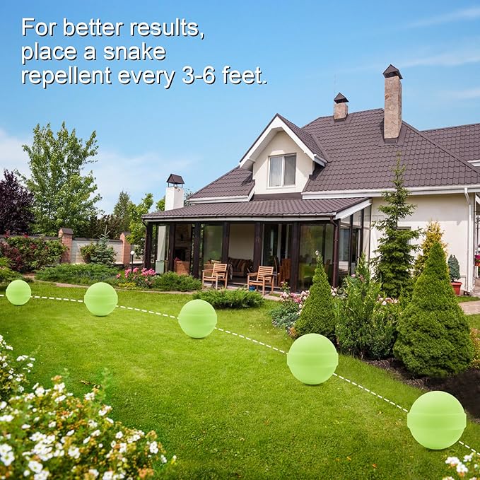 12 Pack Snake Repellent for Yard,Snake Away Repellent Outdoors,Moth Balls for Outdoor Use,Snake be Gone for Lawn Garden to Repels Snakes and Other Pests (Mint)