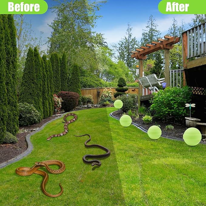 12 Pack Snake Repellent for Yard,Snake Away Repellent Outdoors,Moth Balls for Outdoor Use,Snake be Gone for Lawn Garden to Repels Snakes and Other Pests (Mint)