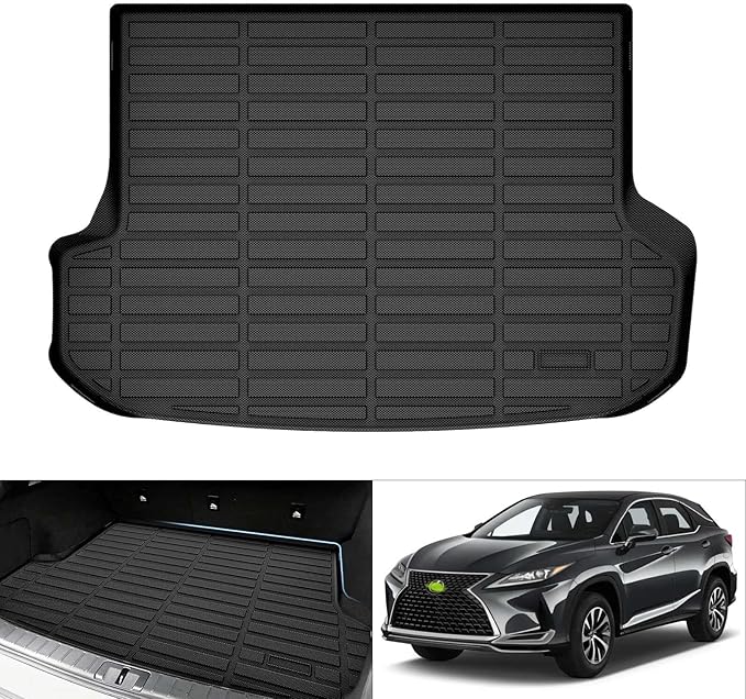 Cartist Custom Fit for Cargo Liner 2016-2022 Lexus RX350/RX450h (Not for RX350L & RX450hL) All Weather Trunk Mat Anti-Slip TPE Rear Trunk Floor Mat Waterproof