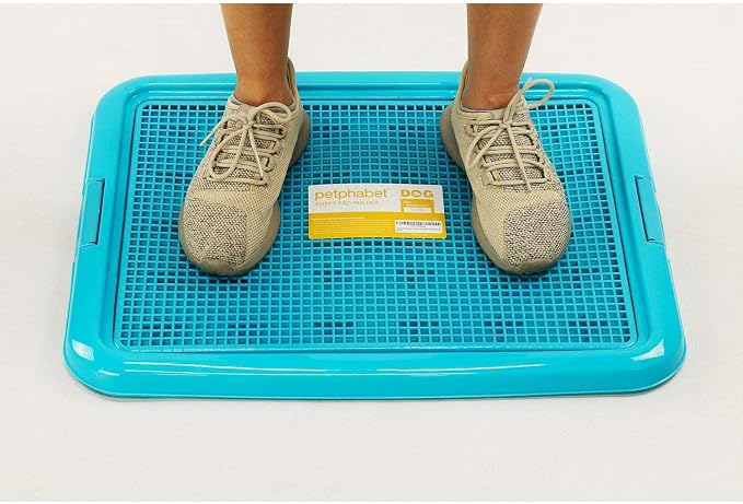 petphabet Training Pad Holder Floor Protection Dog Pad Holder Mesh Training Tray (M-18"x24")…
