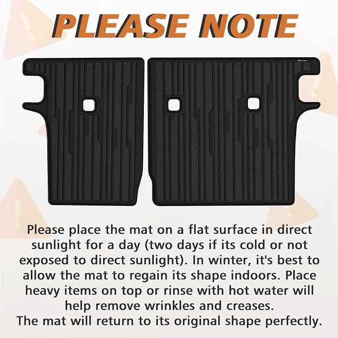 TripleAliners Backrest Mats All Weather Liners Compatible with 2025 2026 Nissan Kicks Interior Accessories TPE Second Row Seats Back Cover Custom Fit Protection Car Liner