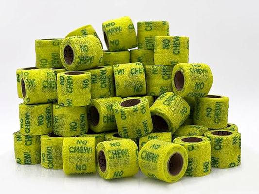 OVIK Health PetFlex No Chew – Flexible Self-Adhering Elastic Bandage for Wound Care – First Aid Wrap for Small Animals Like Dogs, Cats, and Other Pets - 2 inch, 36 Rolls