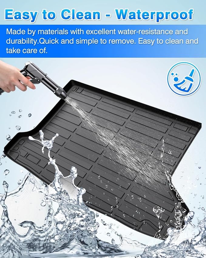 Cartist Cargo Liner Custom Fit for HR-V HRV 2016-2022 (Only AWD Models) All Weather Rear Trunk Mat High Side Waterproof Black TPE