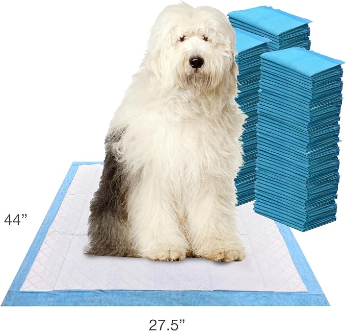 Four Paws Wee-Wee Superior Performance Gigantic Dog Pee Pads, 150 Count | Puppy & dog potty training pads, all day floor protection, housebreaking pet supplies, leak-proof puppy pads, 27.5" x 44"