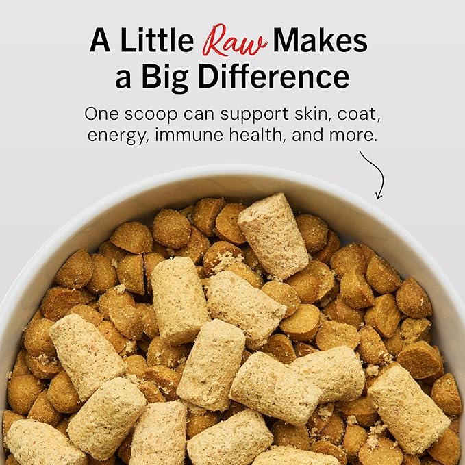 Stella & Chewy's Freeze-Dried Raw Surf & Turf Meal Mixers - Dog Food Topper and Mixer - Made with 95% Grass-Fed Beef & Wild-Caught Salmon - Perfect for Picky Eaters - Grain-Free - 8 oz