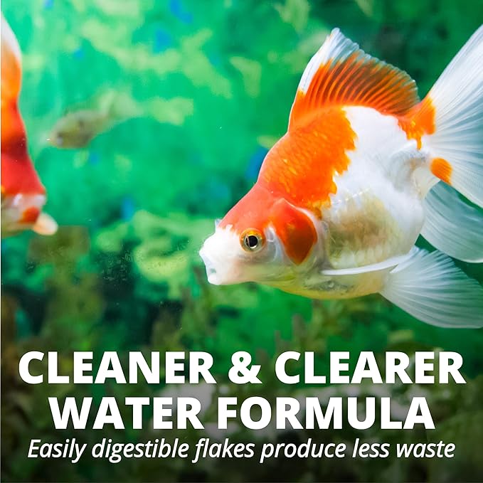 Tetra Goldfish Flakes, Nutritionally Balanced Diet For Aquarium Fish, Vitamin C Enriched Flakes, 4.52 lbs oz