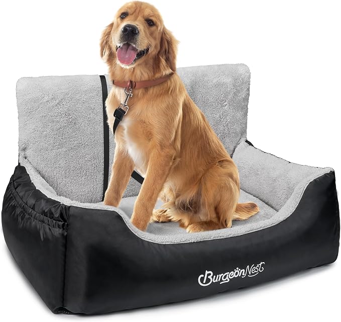 Dog Car Seat for Small Dogs & Cats Under 55 lbs,Black