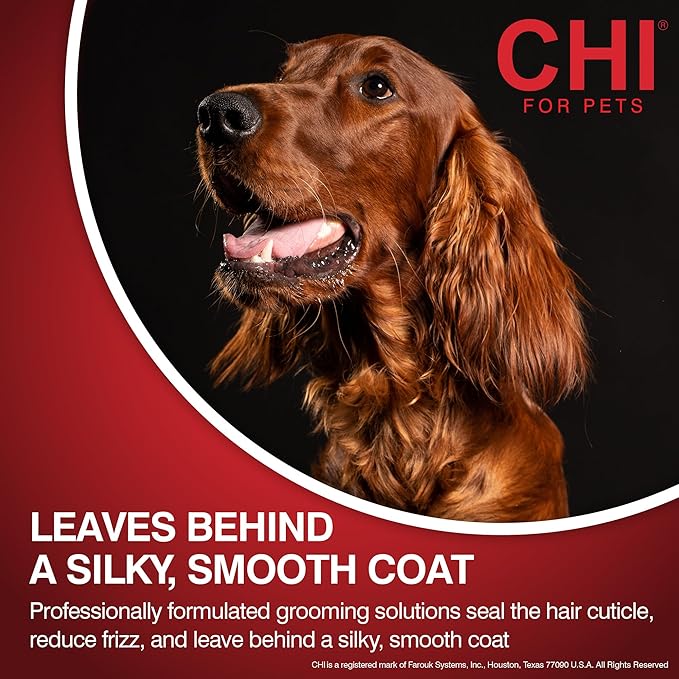 CHI for Dogs Oatmeal Shampoo, Gentle Dog Wash for Dry, Itchy Skin and Dander, Soothing Oatmeal Formula for Puppies 8 Weeks+ and Adult Dogs, All Coat Types, Made in the USA, 16 Fl Oz