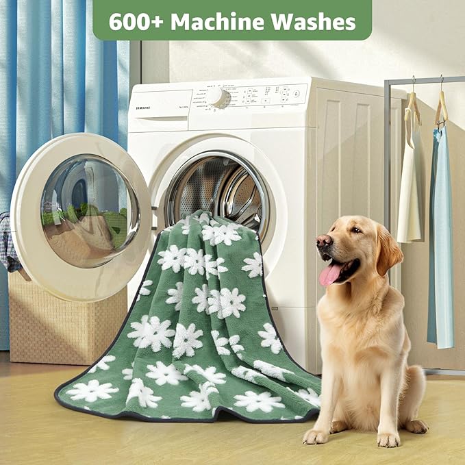 LOOBANI Washable Puppy Pads, Reusable Dog Pee Mat 18"x24", 4 Pack | Super Absorbent, Waterproof, Leakproof, Non-Slip, Soft For Playpen, Crate, Potty Training, Floors