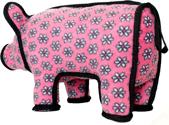 TUFFY® : 2 Pack Pig Dog Toy: Ultra Durable Plush Toy with Multiple Layers & Reinforced Seams, Washable and Floats, Original Construction