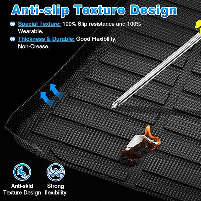 Cartist Custom Fit for Cargo Liner 2010-2017 Chevy Equinox/GMC Terrain All Weather Anti-Slip Rear Trunk Mat TPE Waterproof