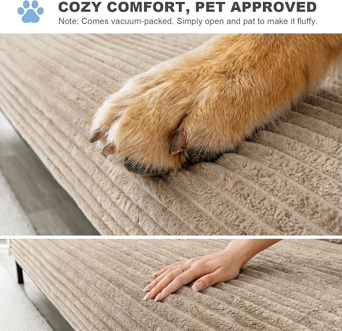 FUANGUI Waterproof Armrest Couch Cover for Dogs, Washable Backrest Cover | Soft Recliner Chair Protector, Cat Dog Armchair Armrest Cover Non-Slip Couch Covers Sofa Pet Friendly