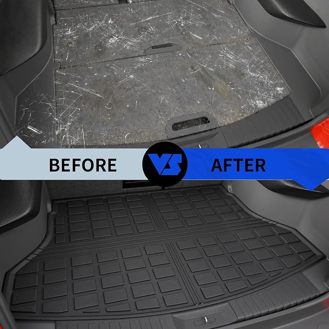Rongtaod Floor Mats Compatible with 2014-2020 Nissan Rogue Trunk Mat Cargo Mat Cargo Liner All Weather Trunk Liner 2019 Nissan Rogue Accessories (Trunk Mat+Floor Mats)