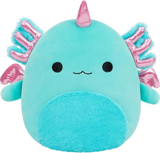 Squishmallows Original 8in Bellamy The Teal Axolotl – Official Jazwares Plush (Little)