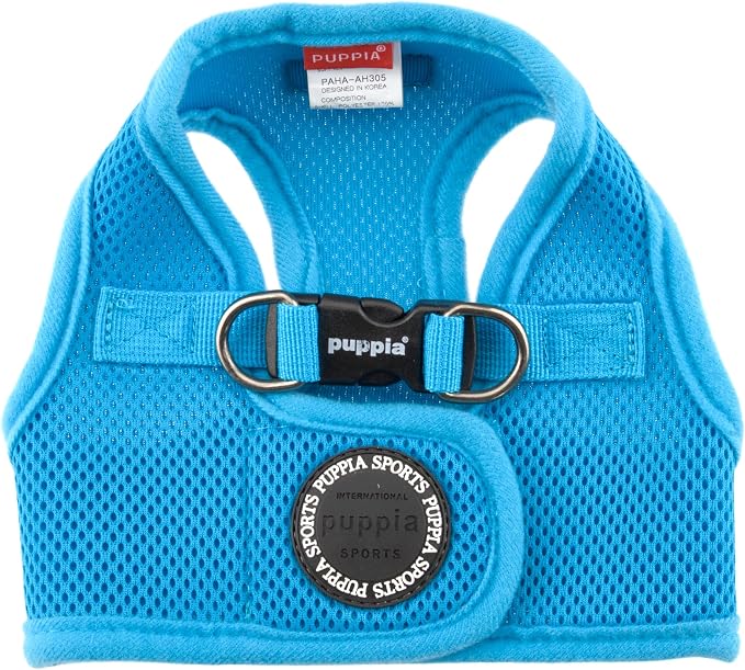 PUPPIA International Harness Soft B Vest, X-Small, Sky Blue