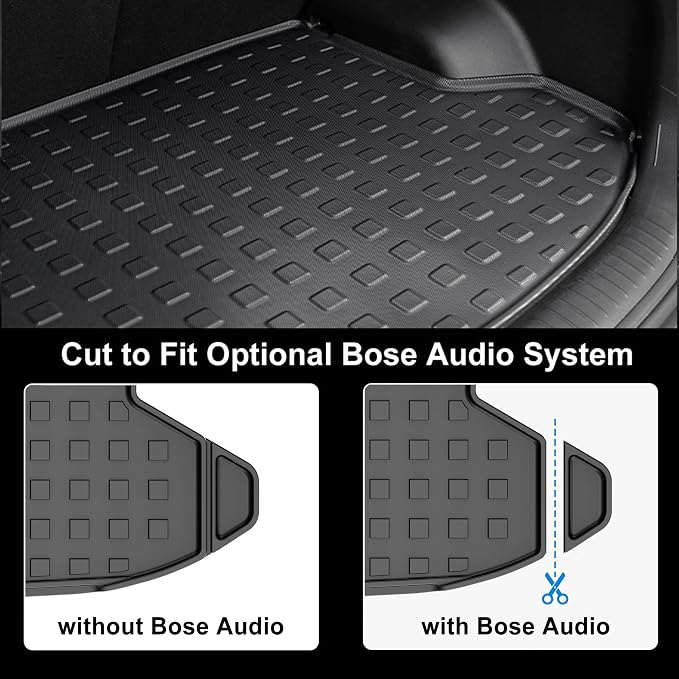 Cargo Mat Custom Fit for 2022-2025 2026 Hyundai Tucson Cargo Liner Trunk Mat - All Weather Cargo Mat Trunk Liner for 2026 2025 2024 2023 2022 Tucson Accessories Black