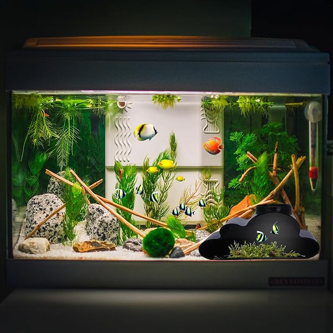Reptile Cave Hide for Hognose Snake, Leopard Gecko, Corn Snake – Humid Hideout with Viewing Window – Tank Enrichment Accessory for Climbing, Hiding, Egg Laying – Safe Plastic Reptile Decor