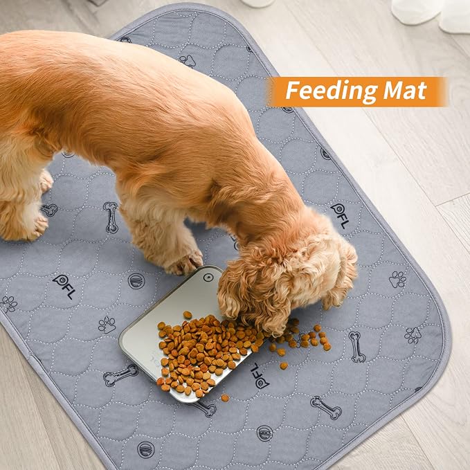 2Pack Puppy Pads Washable, 48x48 Reusable Pee Pads for Dogs, Absorbent Whelping Pads Waterproof Dog Rug Non-Slip Protector for Housbreaking,Potty Training,Bed Couch Carpet | Reusable, Non-Slip Whelping Pads, Waterproof Dog Rug for Housbreaking,Potty Tr...