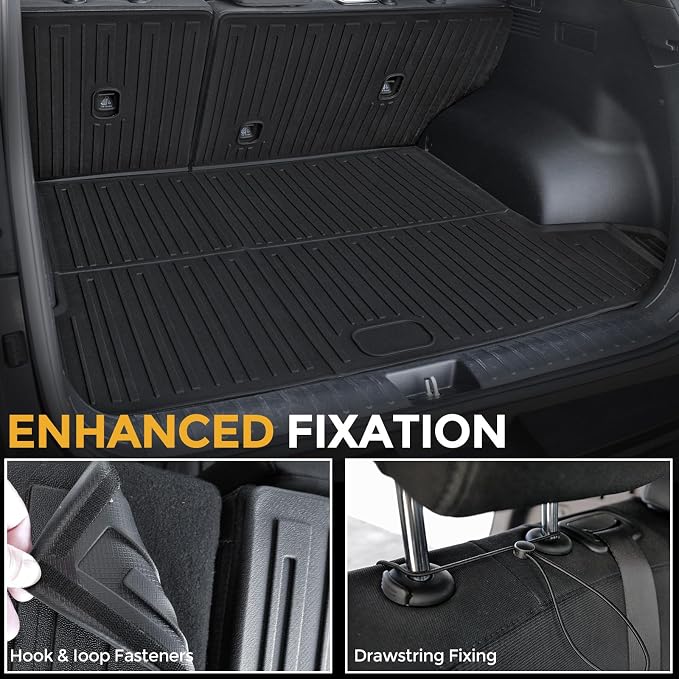 Cargo Mat for 2022-2026 Hyundai Tucson Gas, Full Coverage All Weather Trunk Cargo Liner with Backrest Protectors for Tucson Accessories