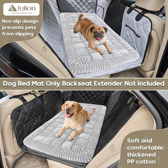 Dog Car Bed Mat Non-Slip Backseat Extender Dog Bed 56"x28.7" | Travel Bed for Dogs，Chew-Resistant, Easy Clean & Scratch-Proof, Comfort Design, Fits Trucks/Sedans/SUVs