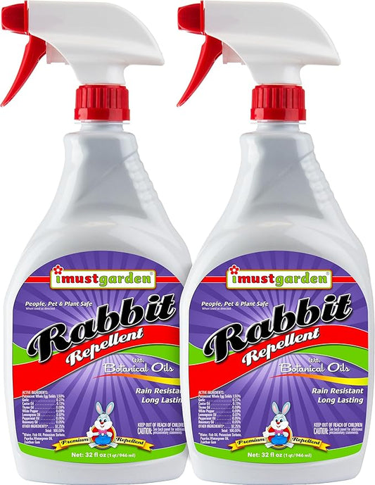 Répulsif anti-lapins I Must Garden (Lot de 2 - 946 ml Prêt à l'emploi)