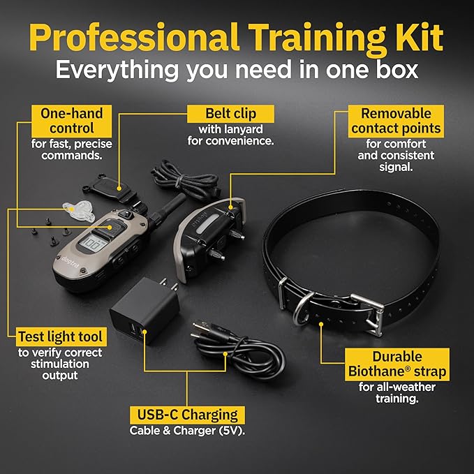 Dogtra 1900X E-Collar for Dog Training - 3/4 Mile Range, for Dogs 35 lbs+, IPX9K Waterproof, 100 Stimulation Levels, Vibration, Tone, Rechargeable - Ideal for Dog Owners and Professional Trainers