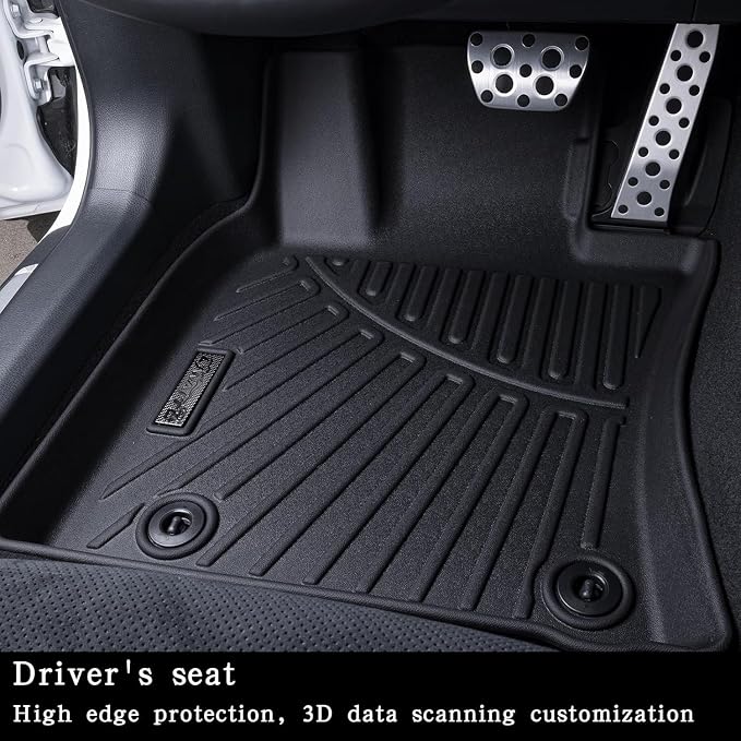 Floor Mats Cargo Mat with Backrest Mats for 2025 2026 Jeep Wagoneer S 4xe EV (Non Fuel) Car Mats Accessories All Weather TPE Floor Liners&Cargo Liners Velcro Covering The Backrest Accessories