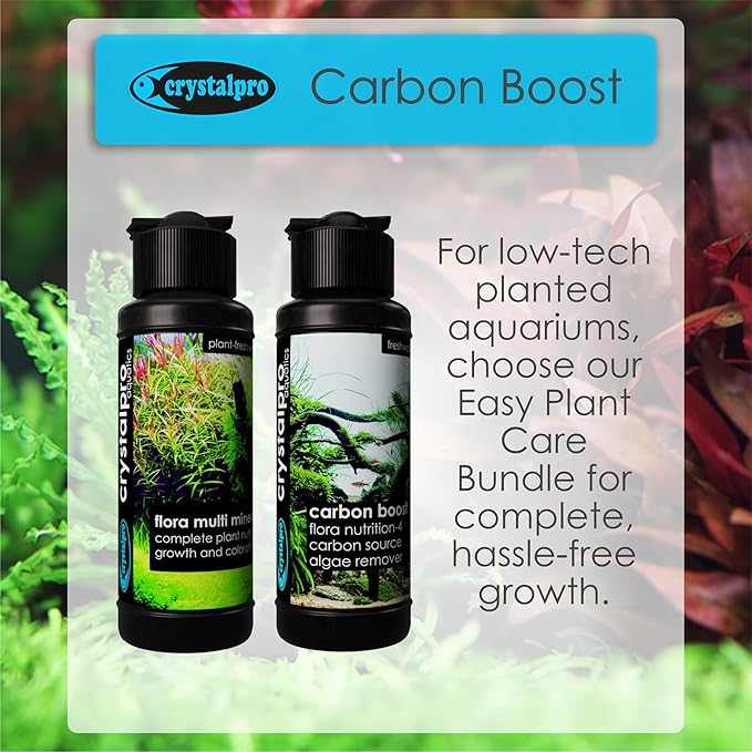 Carbon Boost - Liquid Carbon Source for Aquarium Plants - CO2 Alternative for Faster Growth in Freshwater Tanks - Part of the Flora Nutrition Series - 16.9 fl oz