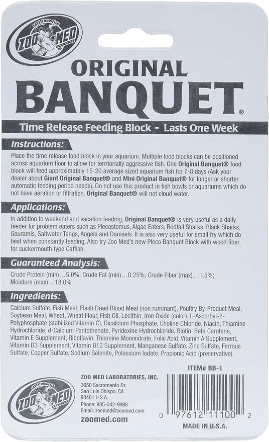 Zoo Med Original Banquet Feeding Block, 0.45-Ounce