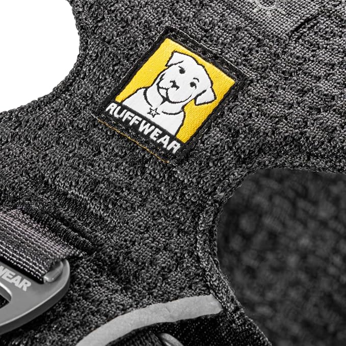 Ruffwear, Front Range Flex Dog Harness, Engineered Knit Construction for Ultimate Fit and Mobility, Lightweight Flexible Everyday Harness with Dual Leash Clips, Basalt Gray, Medium