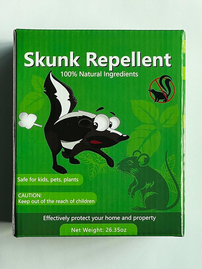 36 Pack Skunk & Raccoon Repellent for Yard, Natural Peppermint Rodent Repellent Ball Keep Skunk, Squirrel, Mouse, Raccoon Away from Yard Garden Lawn, Powerful Skunk Deterrent Outdoor